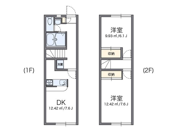 レオパレス美咲ヶ丘Ａの物件間取画像